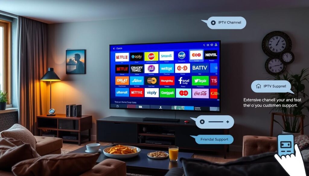 SubscriptionIPTV services for extensive channels and customer support